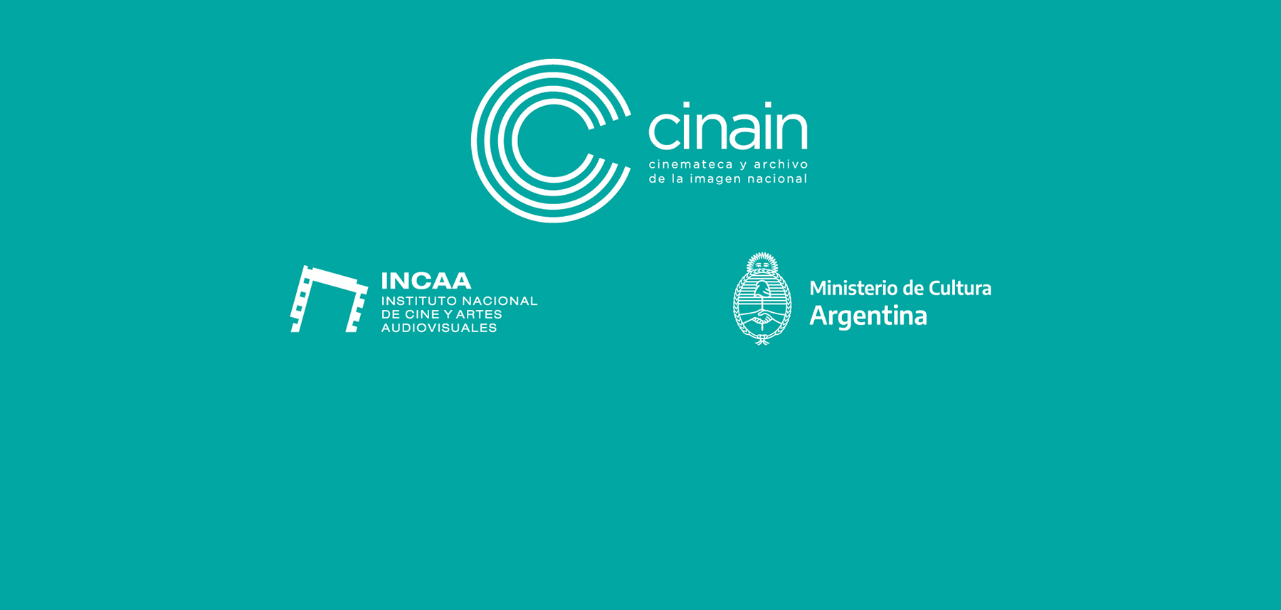 Logo CINAIN, INCAA y MINISTERIO DE CULTURA