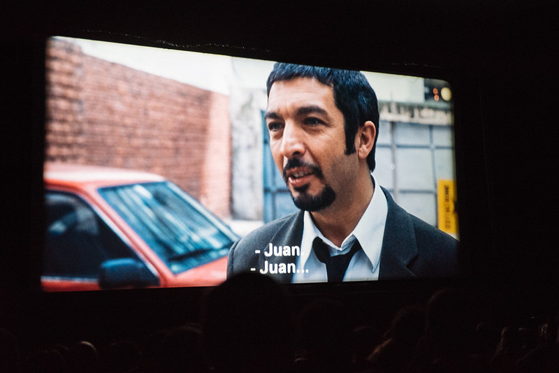 Ricardo Darín en pantalla del cine