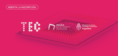 logos de TEC, INCAA y Ministerio de Ciencia, Tecnología e Innovación