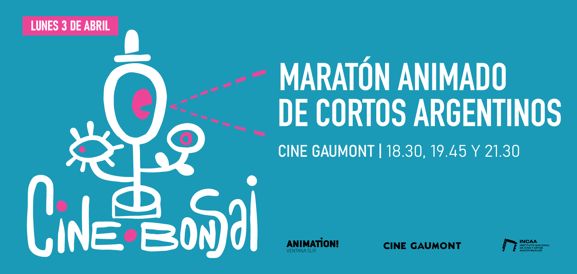 Maratón animada de cortos argentinos, 3 de abril en el cine gaumont